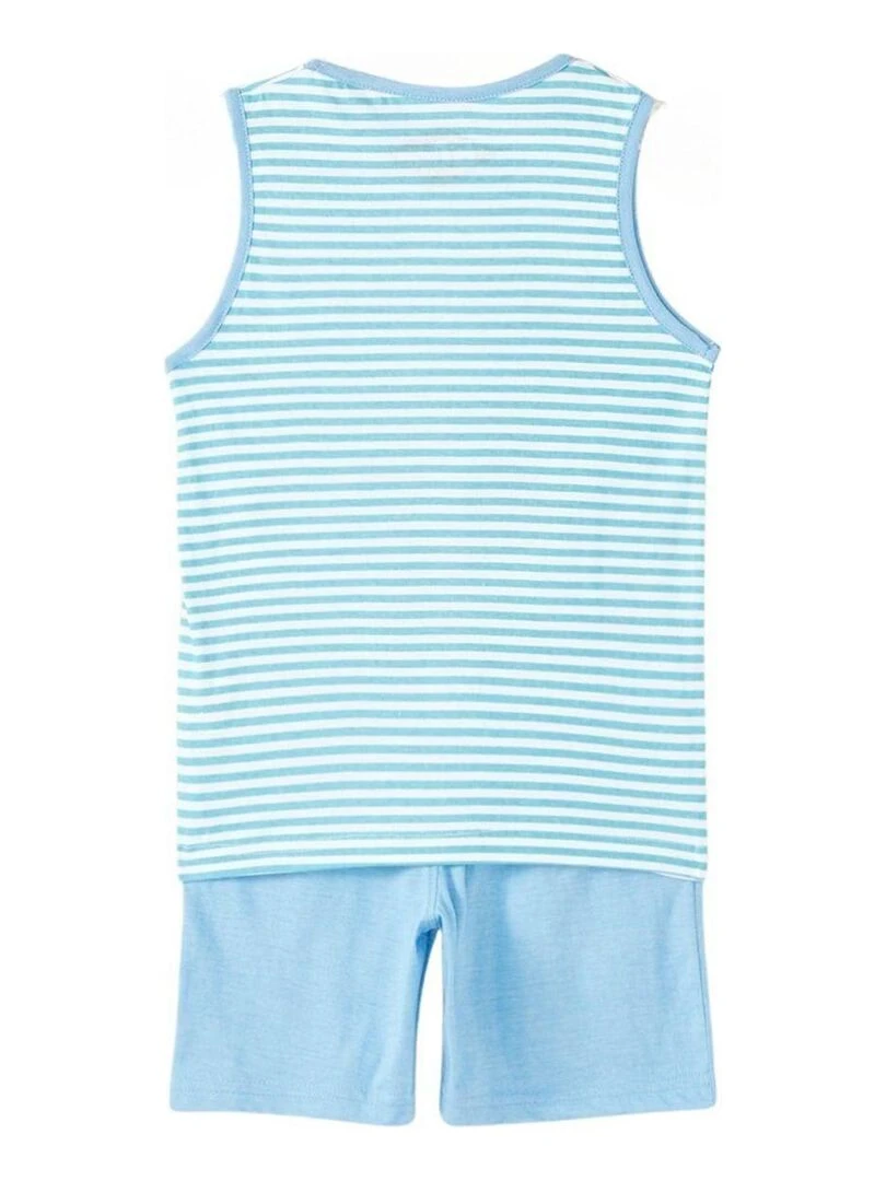 Lee Cooper Ensemble T shirt bermuda garçon Imprimé Logo Bleu