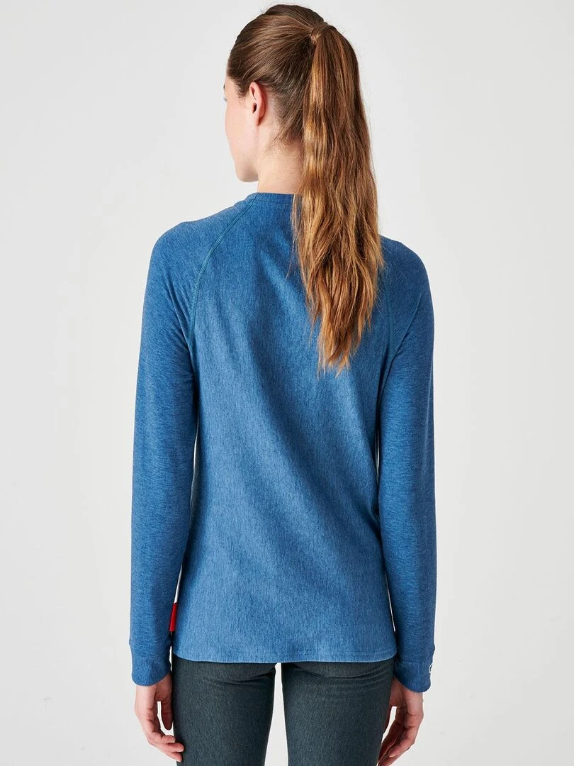 T shirt col rond Comfort Thermolactyl 4 femme   DamartSport   Bleu