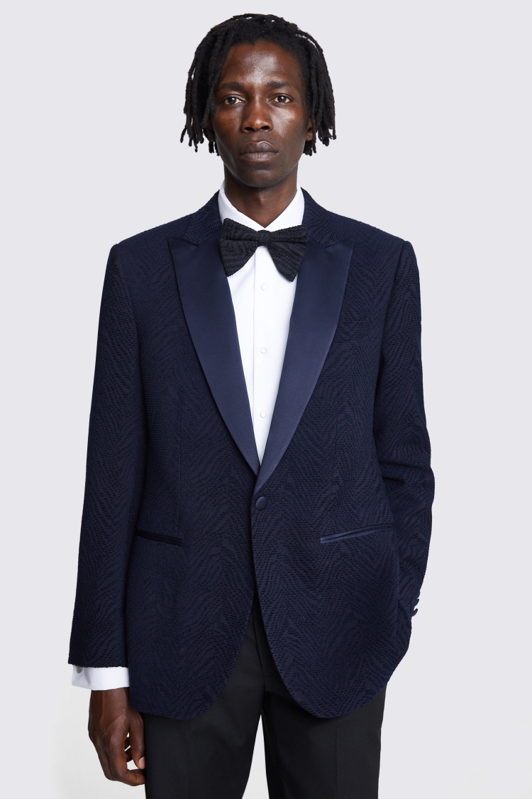 Tailored Fit Navy Hoxton Jacket     Buy Online at Moss