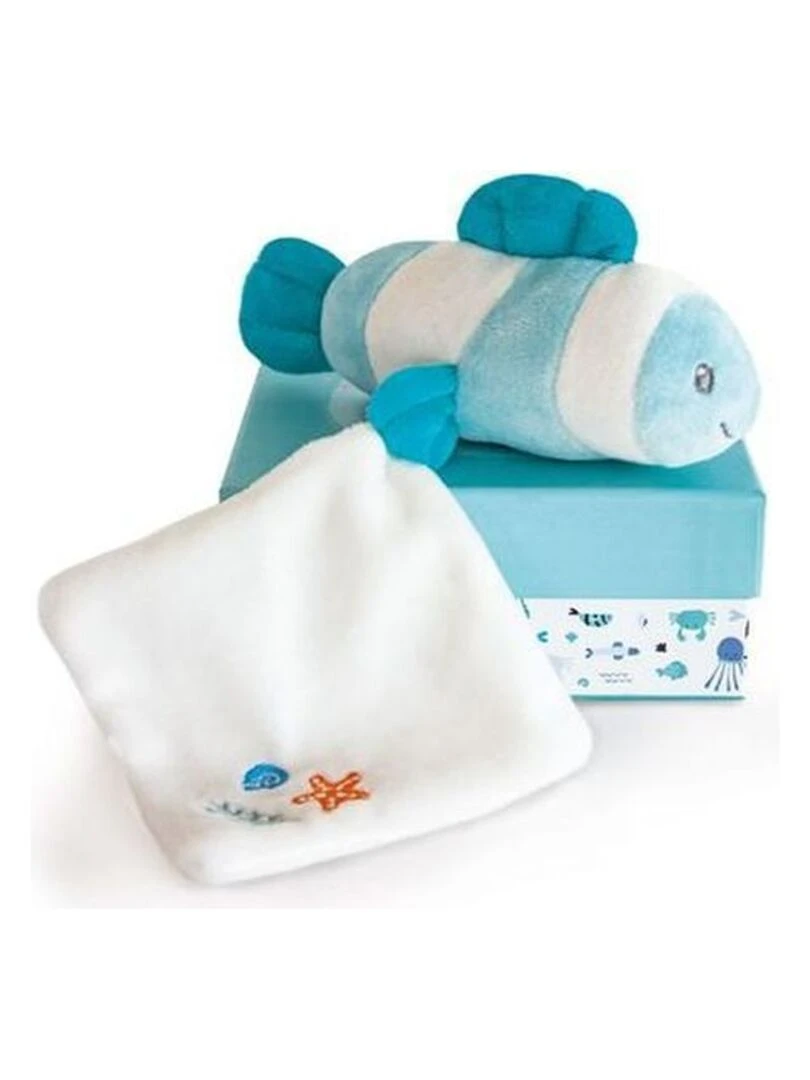 Doudou Doudou et compagnie Poisson Vert Amande Clown Pantin Sous l'Ocean Vert