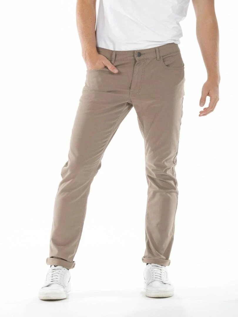 Jeans stretch RL80 Fibreflex® coupe droite ajustée gabardine 'Rica Lewis' Beige sable