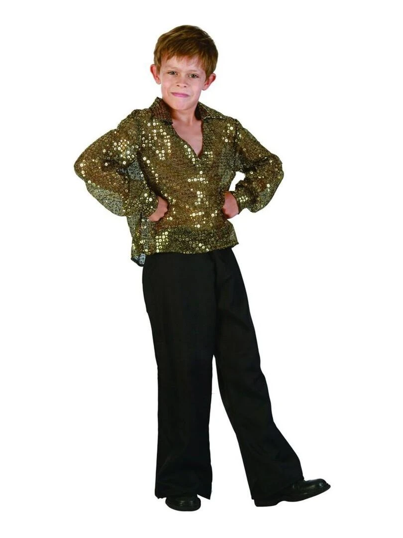 Déguisement Disco Boy enfant Doré/or