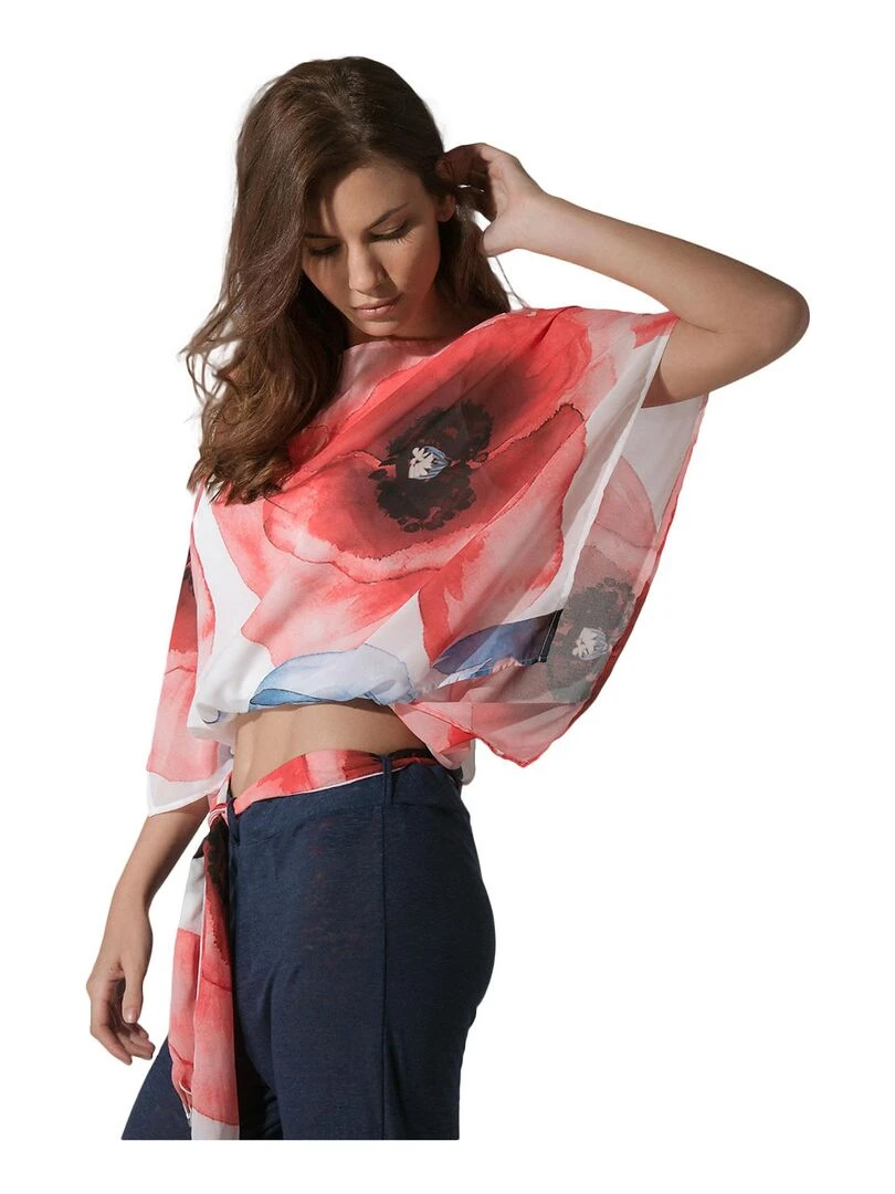 Top de plage Poppy   Blanc