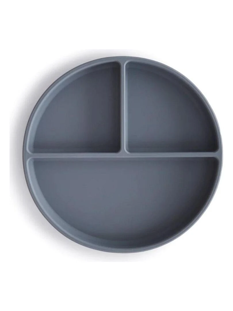 Assiette à compartiments en silicone avec ventouse Tradewinds Bleu