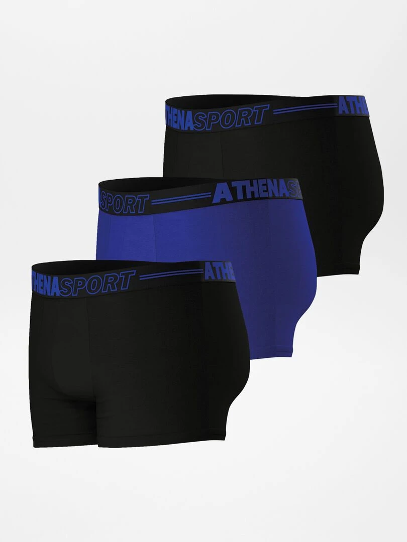 Lot de 3 boxers 'Athena' NOIR