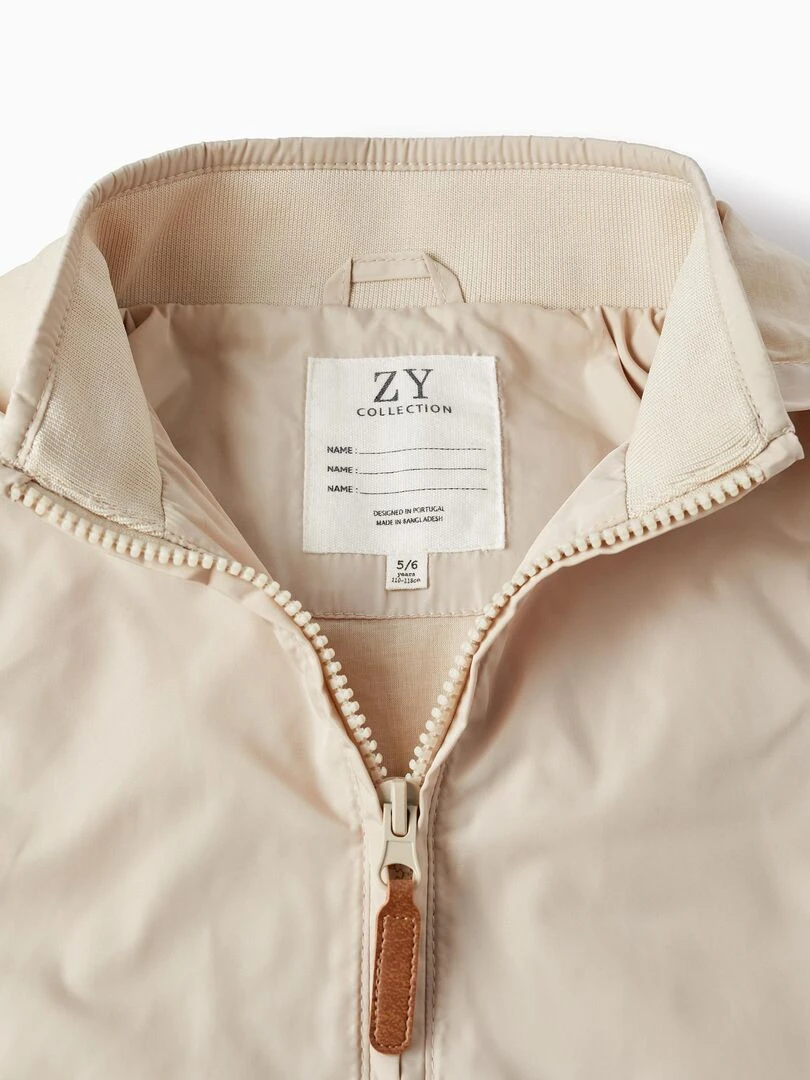 Manteau avec Capuche Amovible pour Garçon  ATLANTIC COMPANY   Beige clair