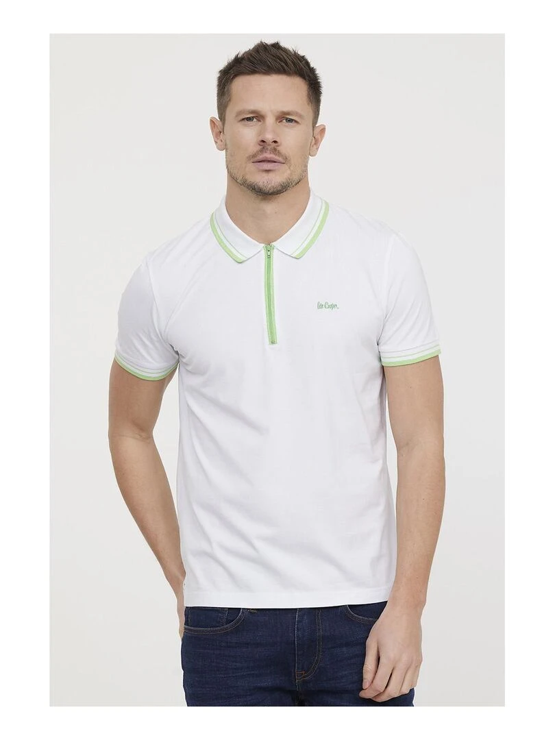 Lee Cooper Polo manches courtes coton regular BIRO Blanc