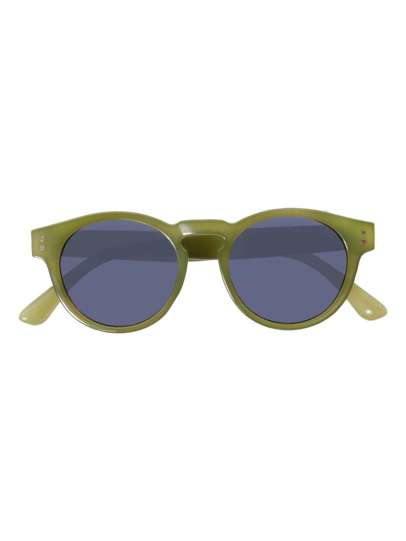 Lunettes de soleil Mixte Ovales Vert Vert