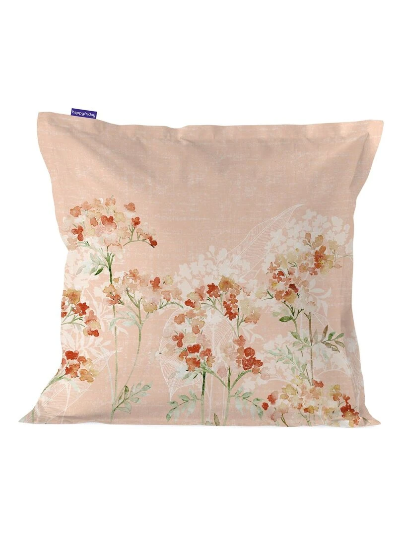 Coussin Camping "Happyfriday" Blanc