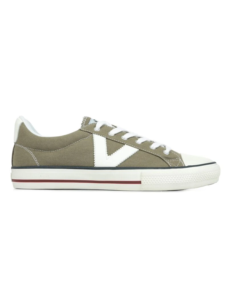 Baskets Victoria Tribu Lona Contrast Marron