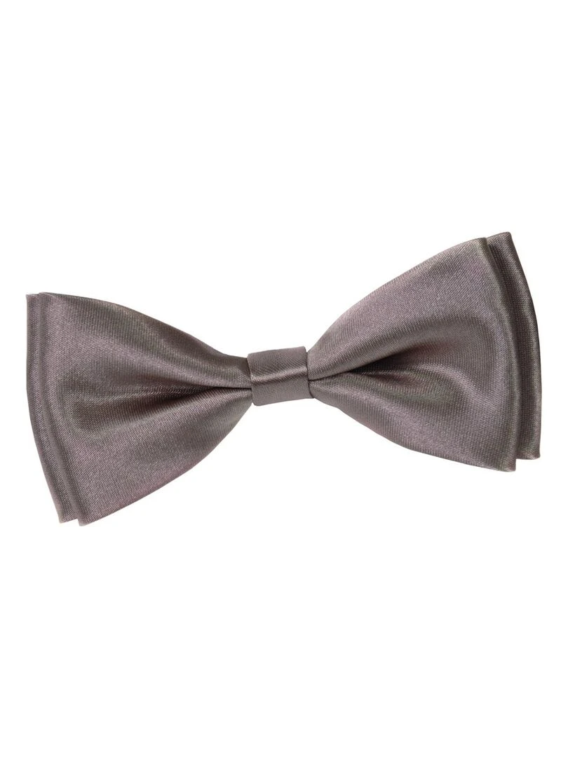 Noeud Papillon Satin Fabriqué en Europe Gris taupe
