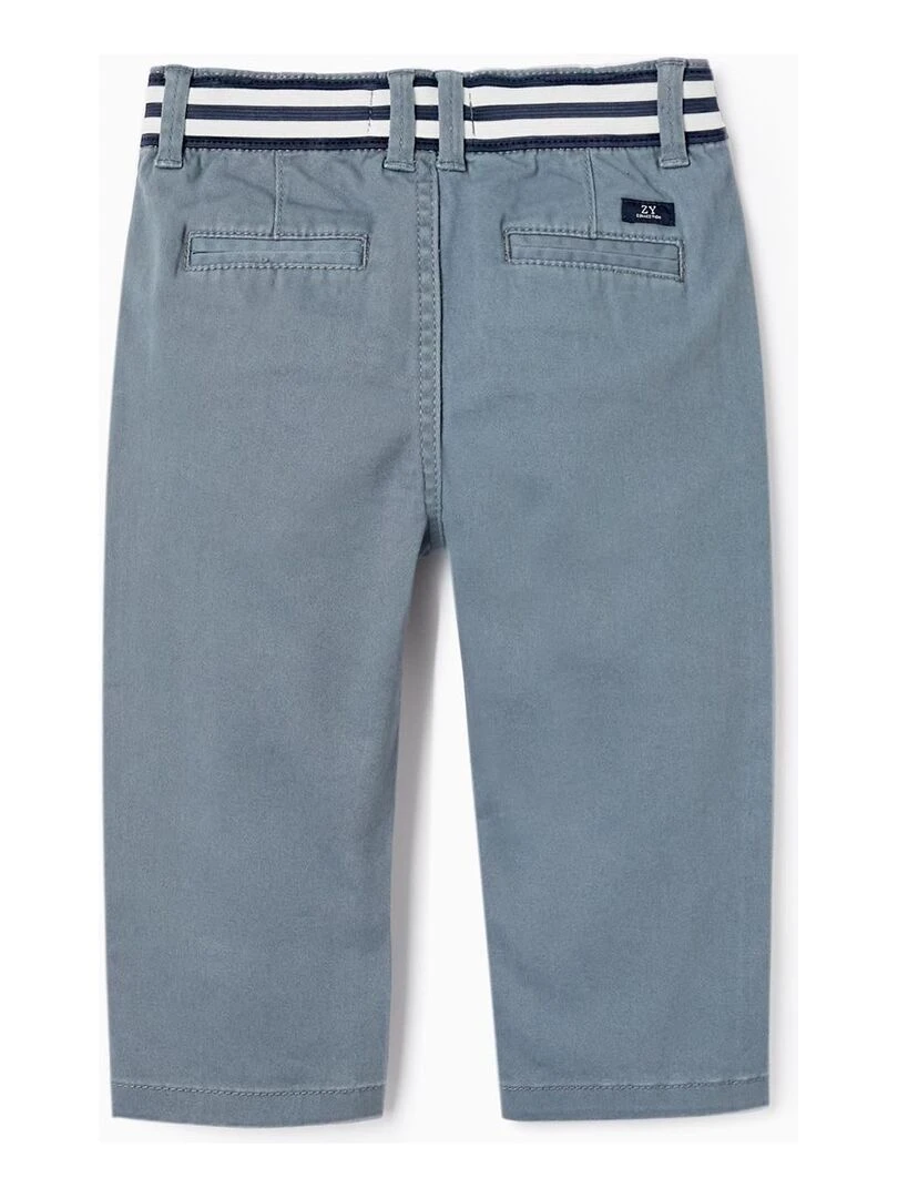 Pantalon Chino en Sergé pour Bébé Garçon ATLANTIC COMPANY Bleu