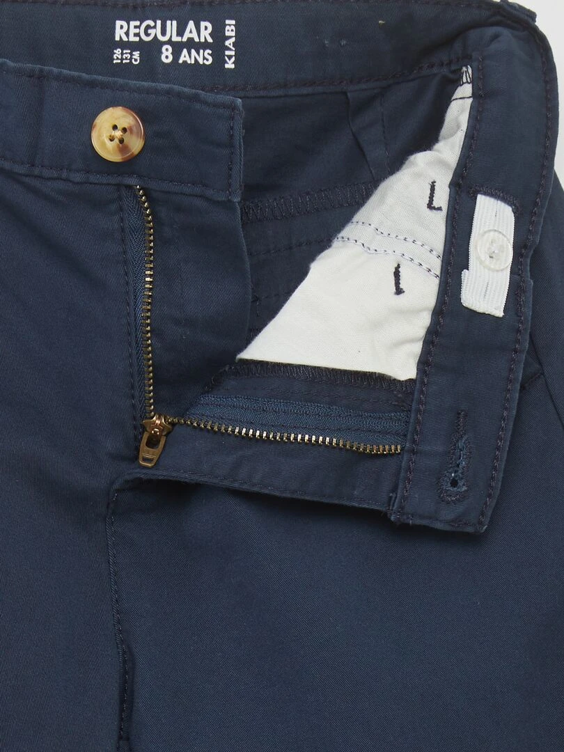 Pantalon chino   bleu marine