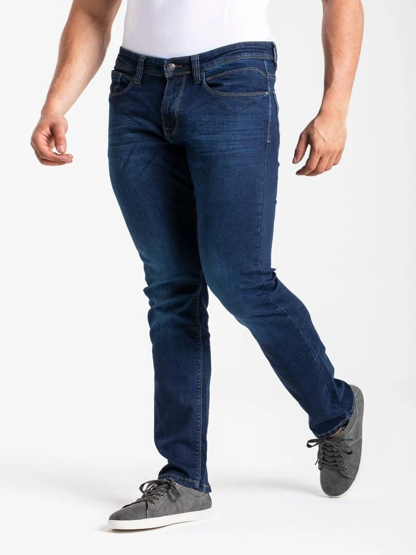 Jeans RL80 stretch Fibreflex® coupe droite ajustée brossé SANCHOS 'Rica Lewis' Bleu