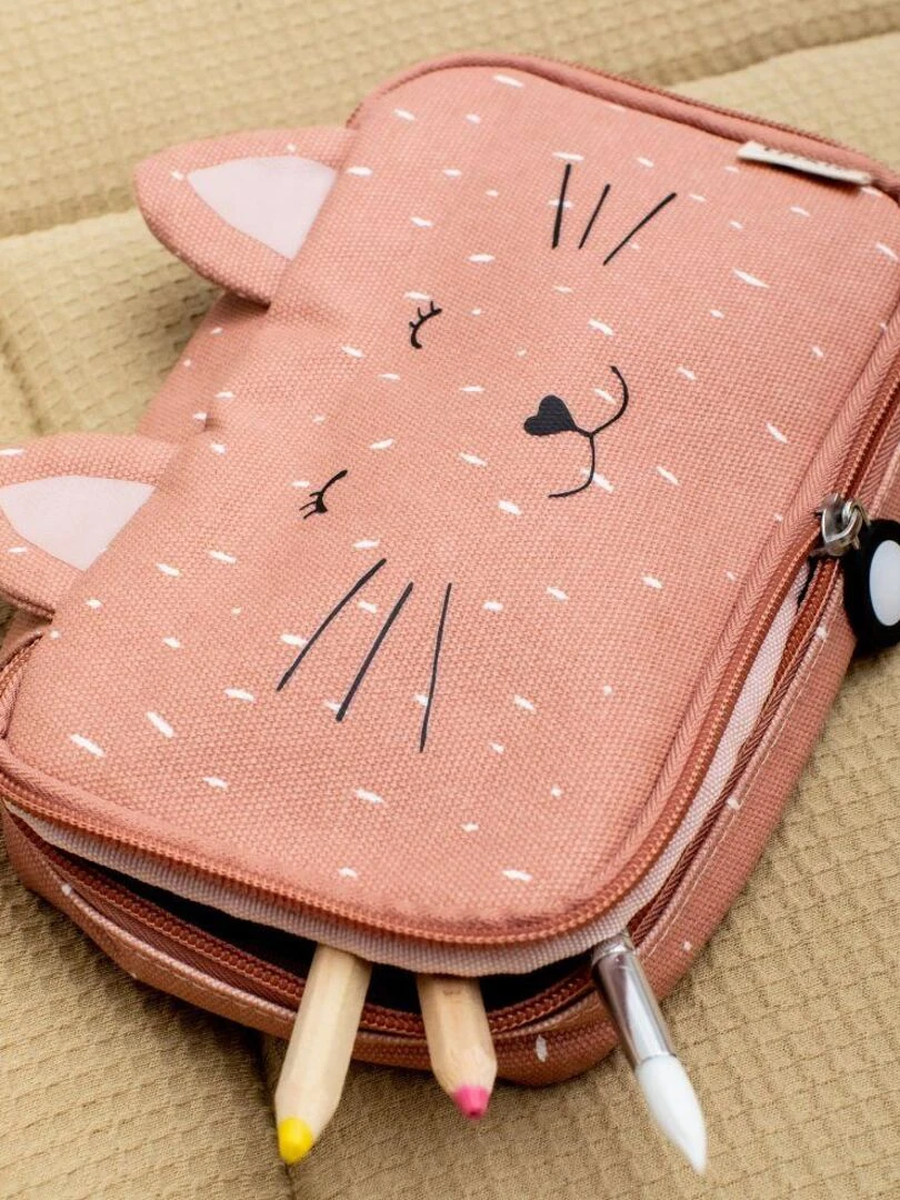 Trousse rectangulaire Mrs. Cat Rose