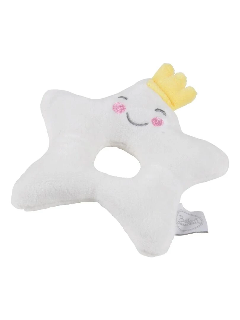 Doudou hochet étoile Blanc