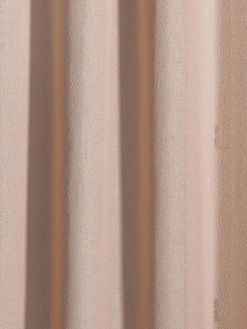 Rideau bouclette Nueve   Rose clair