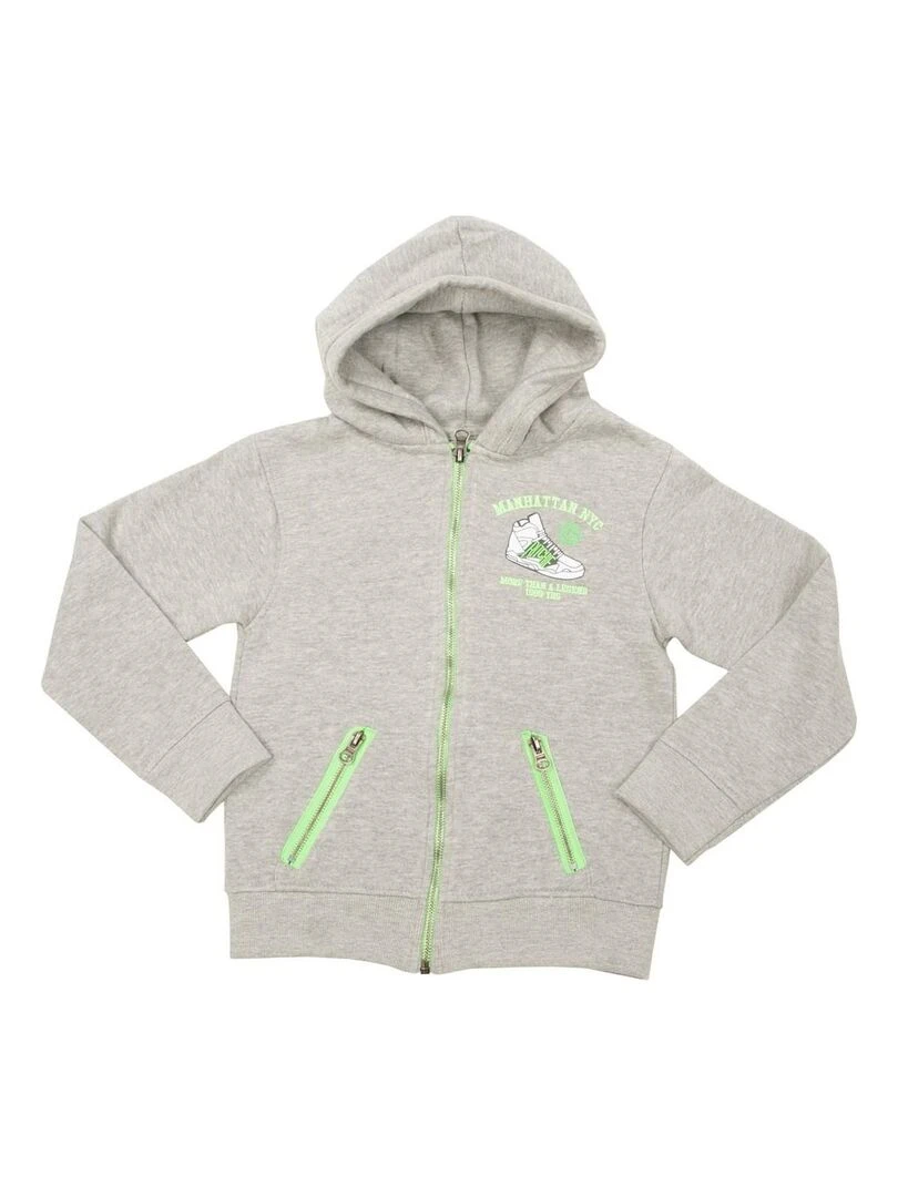 GILET WOODY BOY Gris chiné