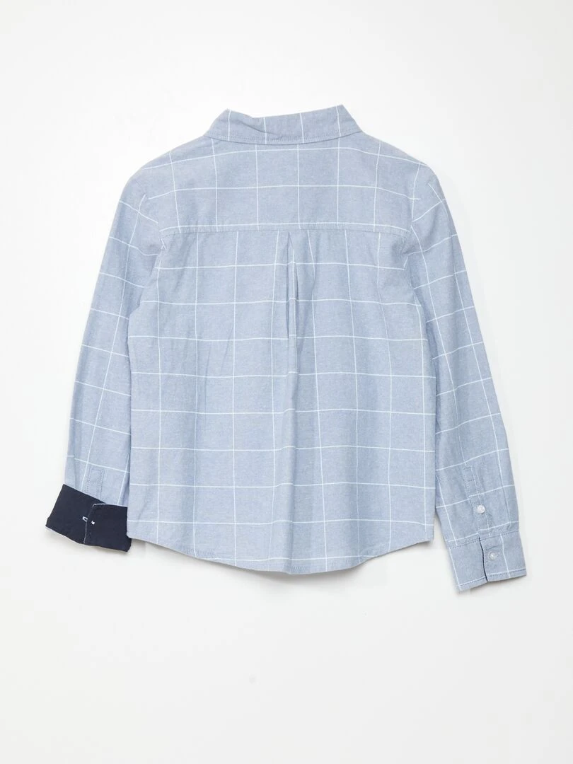 Chemise en coton chambray BLUE_KRO