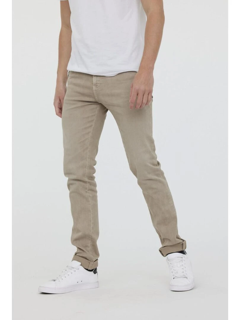 Lee Cooper   Pantalon coton slim LC030   Taupe