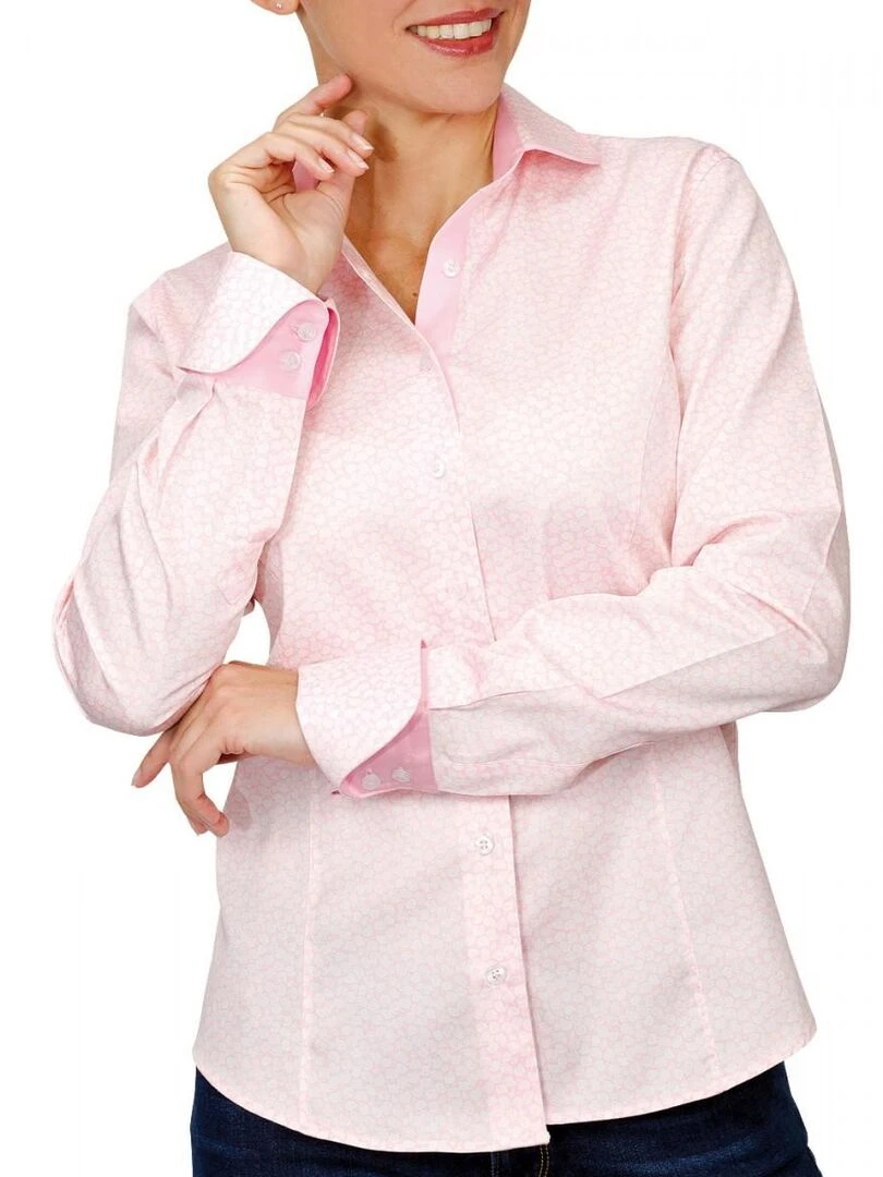 Chemise imprimée HERMIONE   Rose