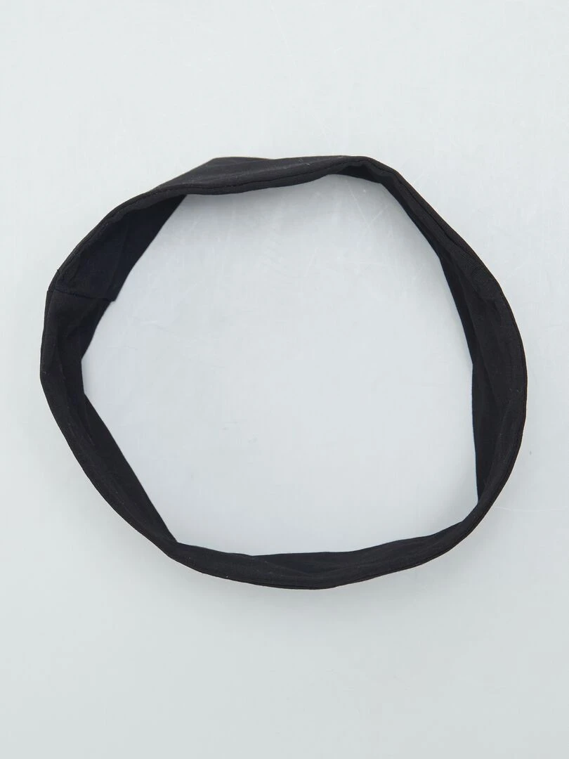Bandeau pour cheveux uni   Noir