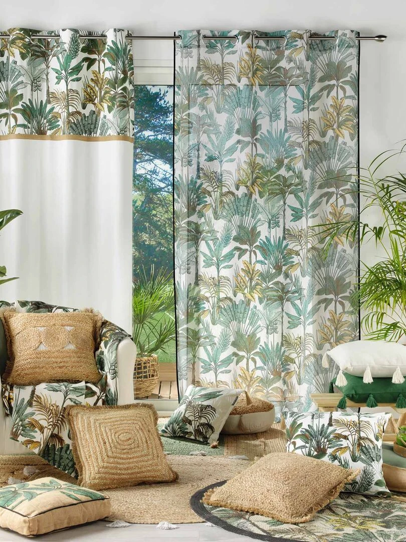 Tapis rond Balinesie Vert   Vert