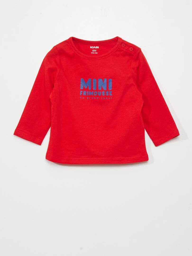 T shirt en jersey Rouge