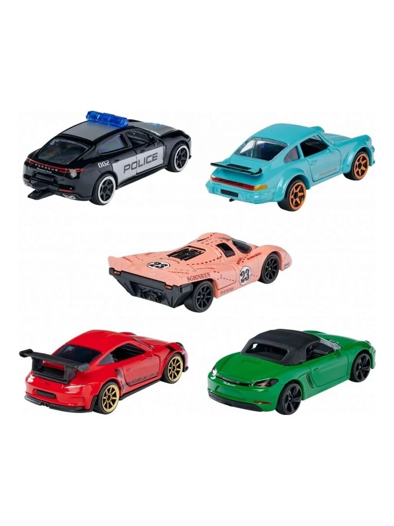 Coffret Majorette : 5 véhicules Porsche   N/A