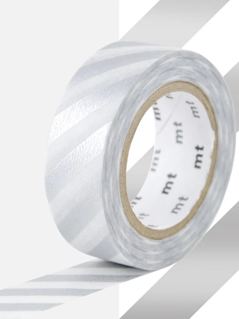 Masking tape à rayures   Argenté   1 5 cm x 7 m   N/A