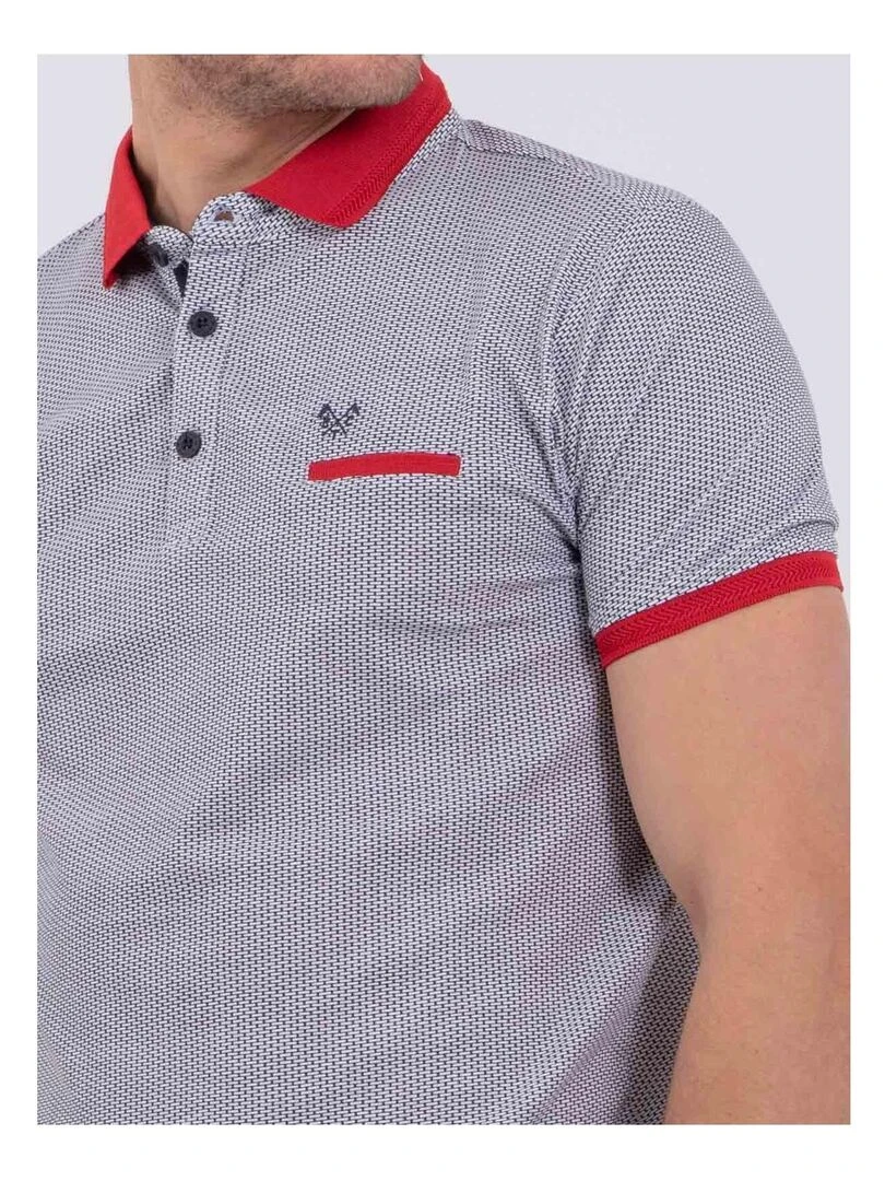 Polo manches courtes pur coton PIVOLKAN   Rouge