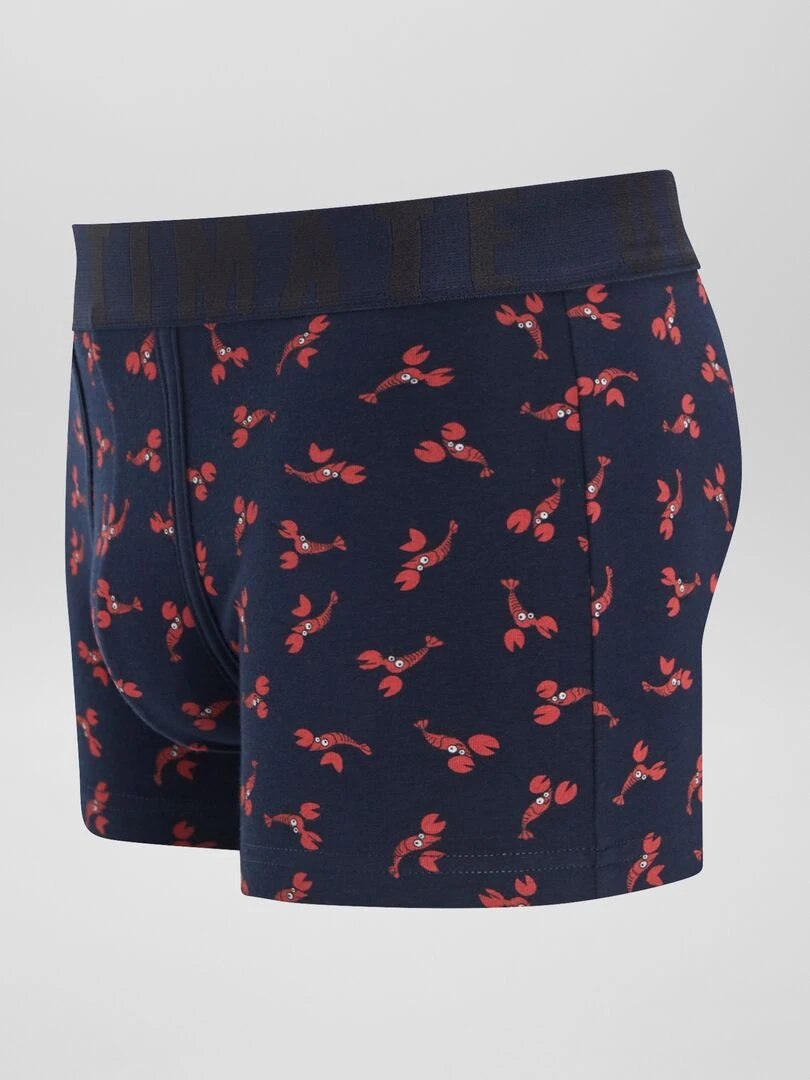 Lot de 3 boxers fantaisie   BLEU