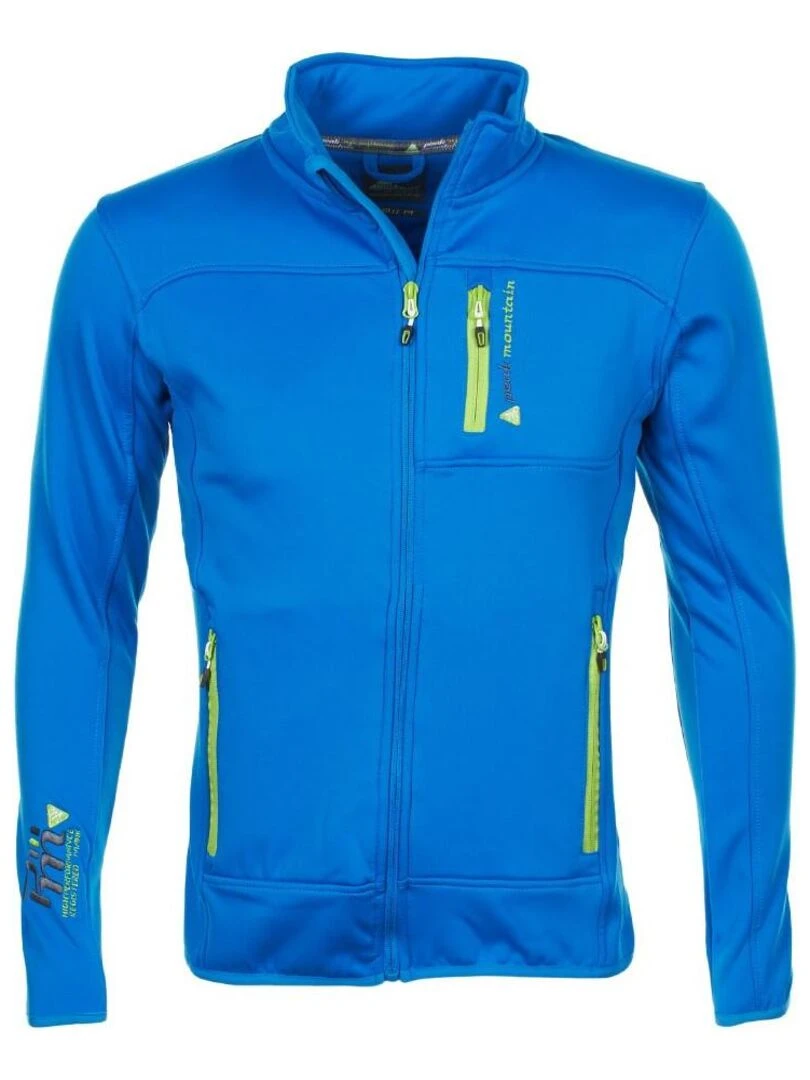 Blouson polar shell homme CANTON PEAK MOUNTAIN Bleu