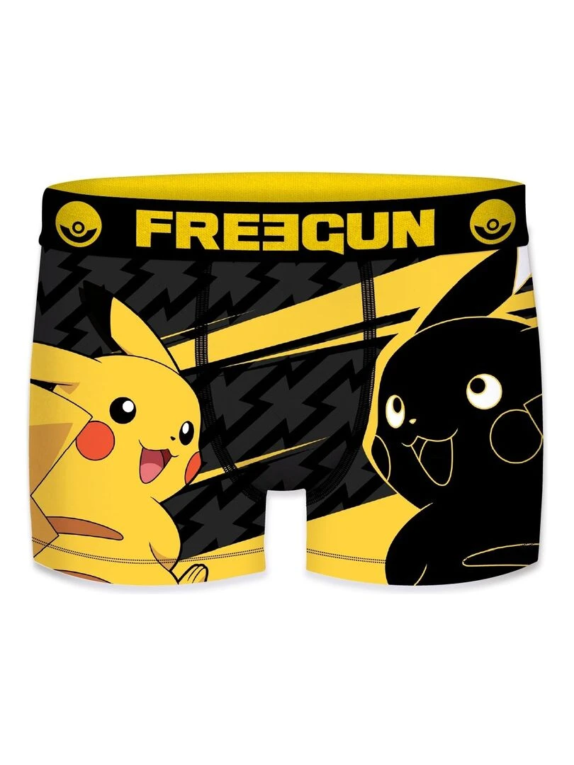 Lot de 3 boxers garçon Pokémon Freegun   Jaune