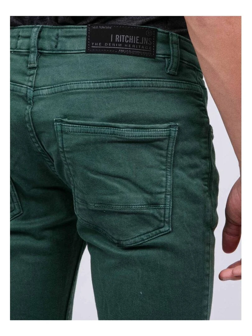 Pantalon 5 poches VAAS J   Vert