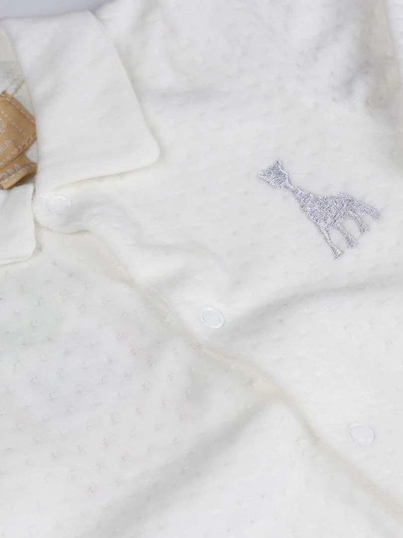 Pyjama naissance sophie La Girafe   Ecru