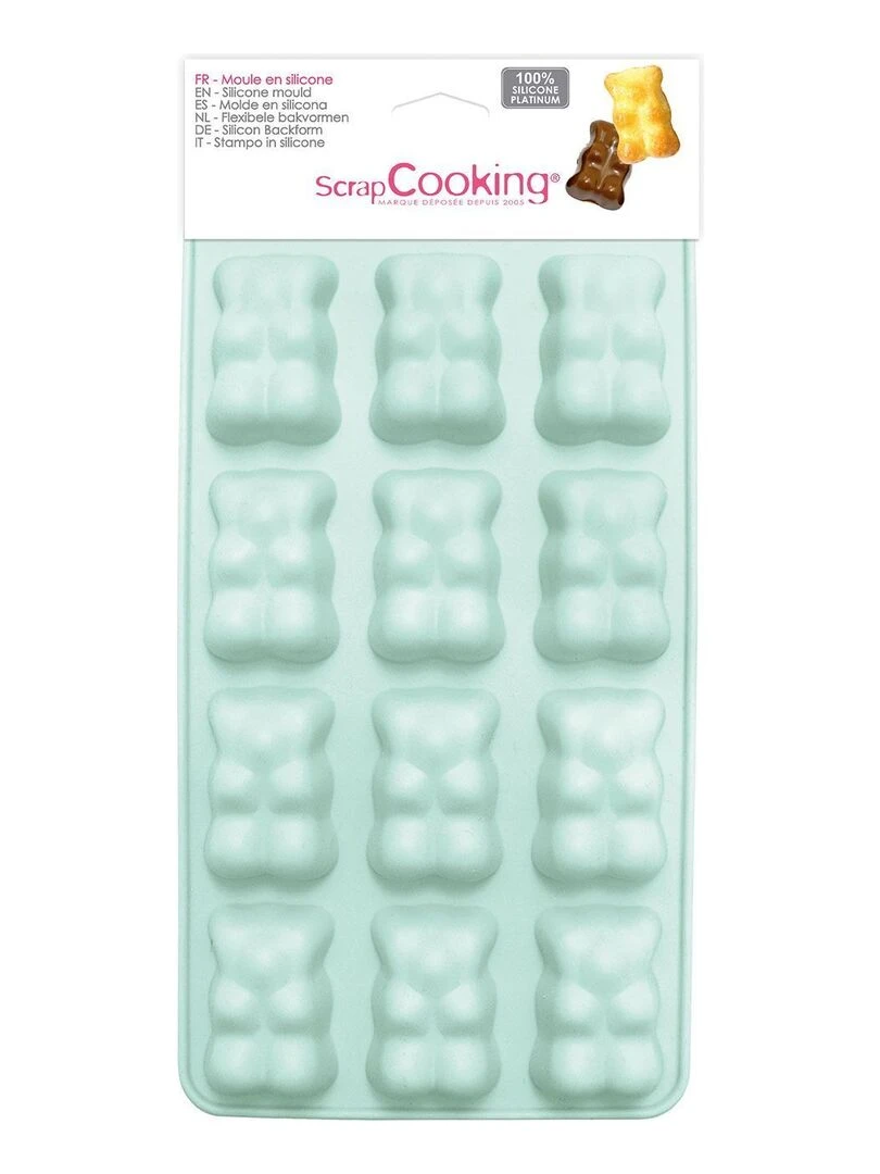 2 moules en silicone oursons guimauve chocolat N/A