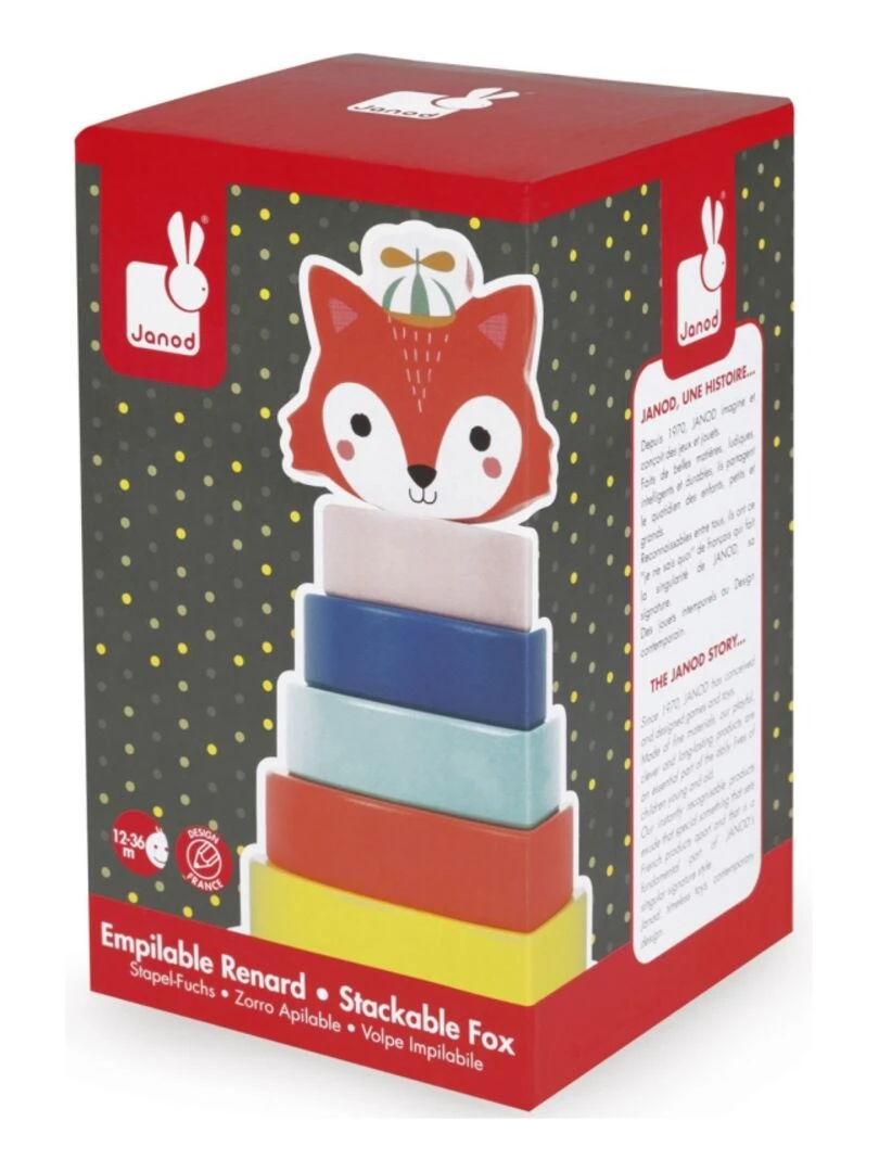 Jeu à empiler renard baby forest (7 pièces)   N/A