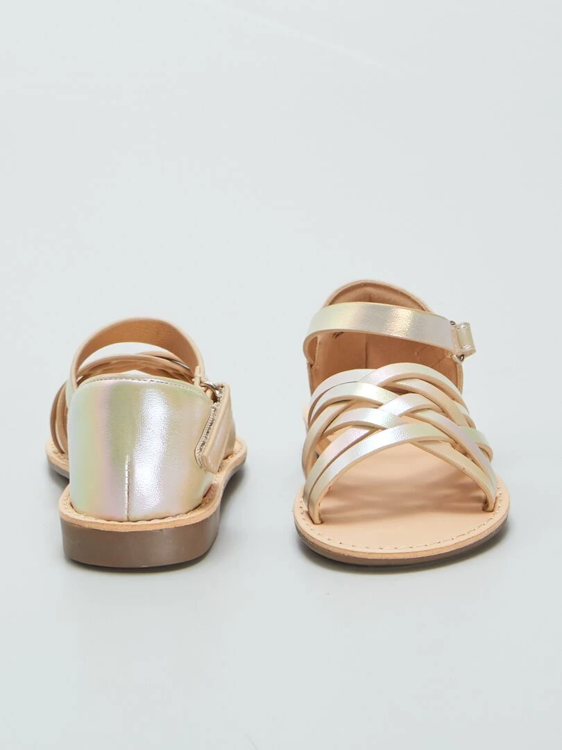 Sandales irisées   Jaune