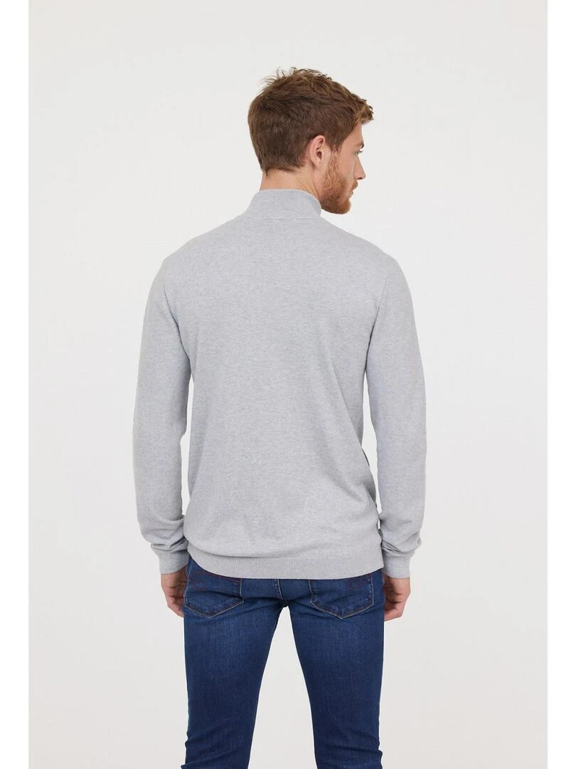 Lee Cooper   Gilet manches longues coton regular CELIUS   Gris chiné