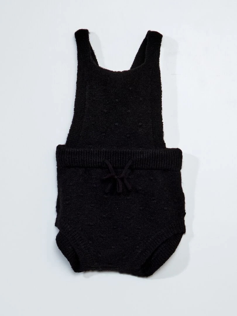 Combinaison en maille tricot noir