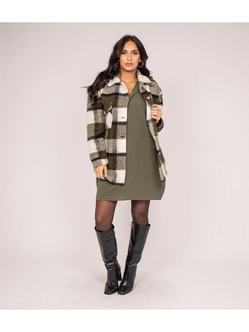 Surchemise carreaux UKARL   Kaki