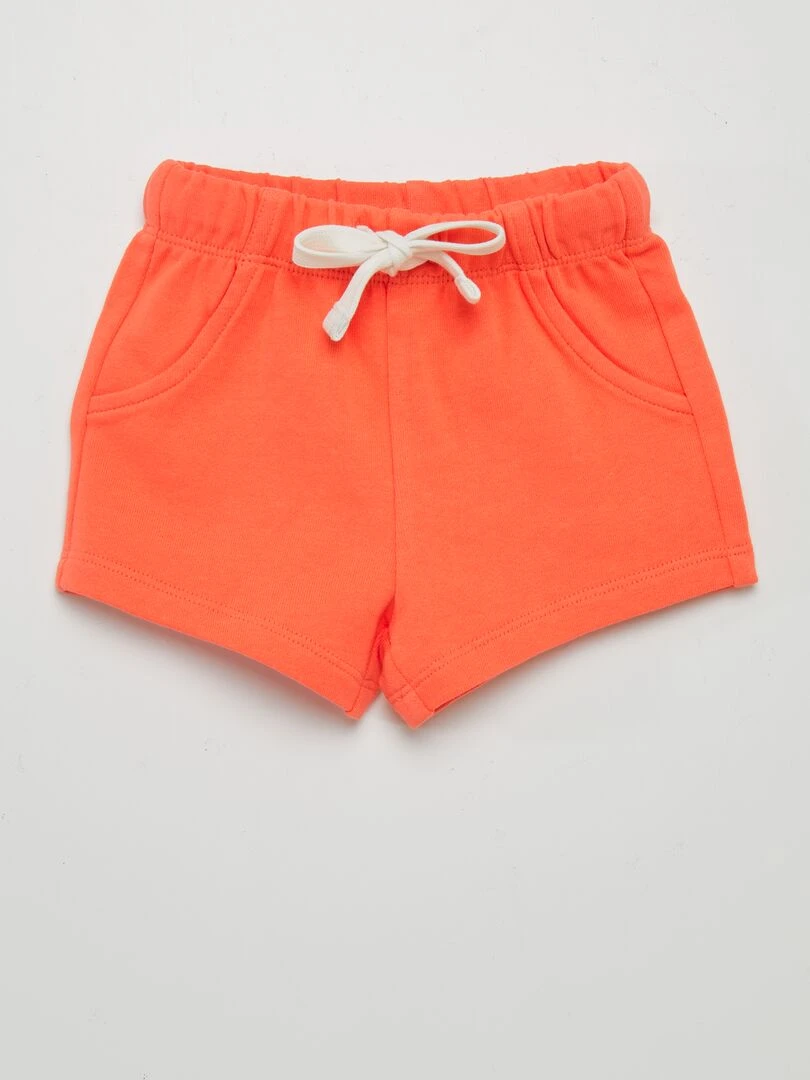Lot de 2 shorts en molleton fin Vert/rouge