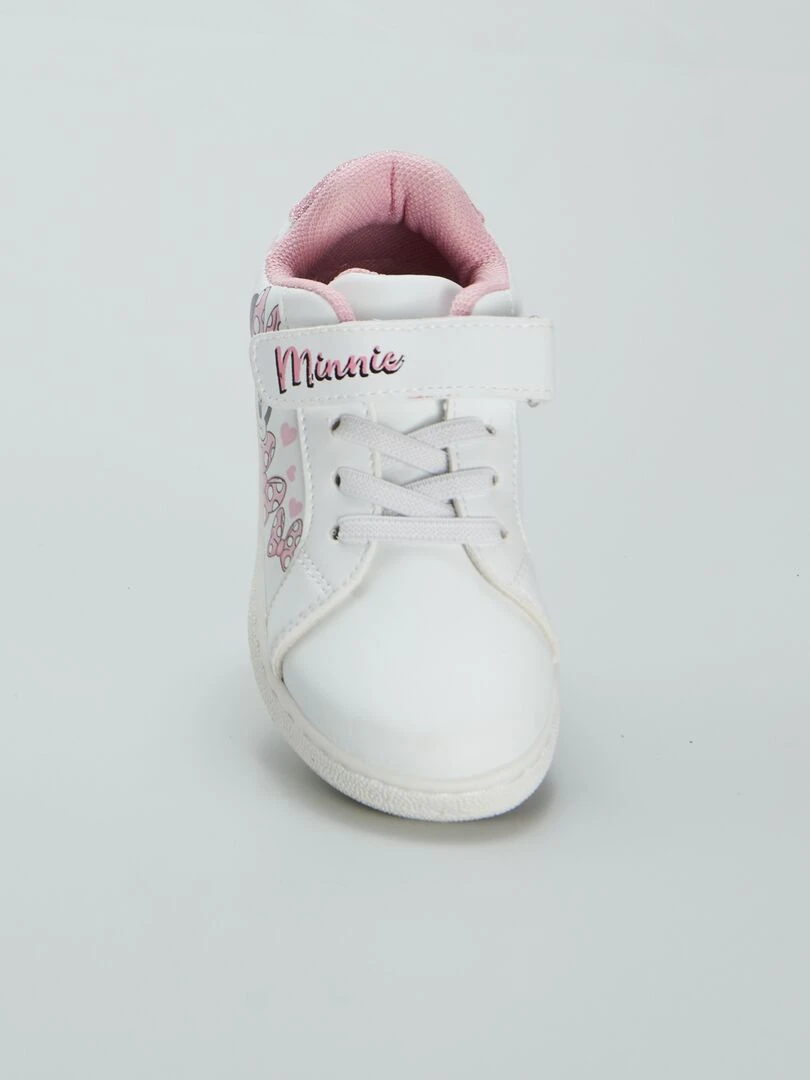 Baskets blanches 'Minnie'   Blanc/rose