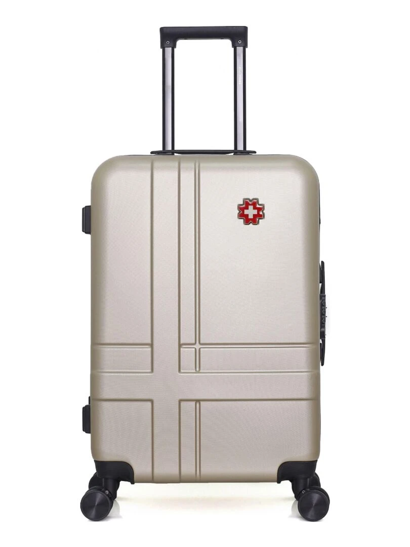 SWISS KOPPER VALISE WEEKEND ABS USTER 4 ROUES 65 CM Beige
