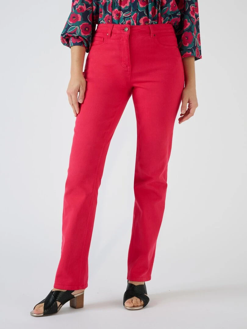 Jean coupe droite Perfect Fit by Damart Damart Magenta