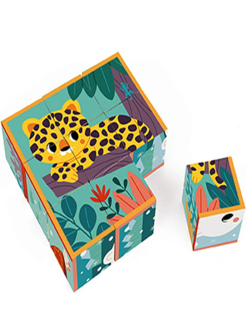 Puzzle Cubes En Carton Animaux Wwf (9 Cubes) N/A
