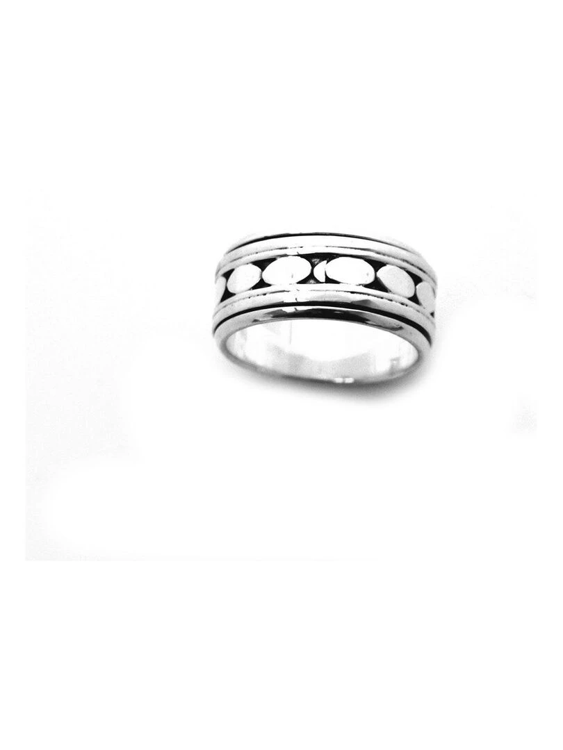 Bague argent mixte anti stress Argent