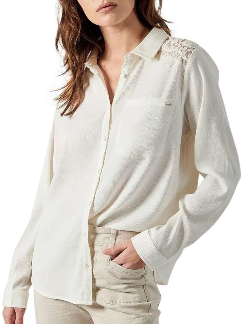 KAPORAL   Chemisier dentelle   Blanc