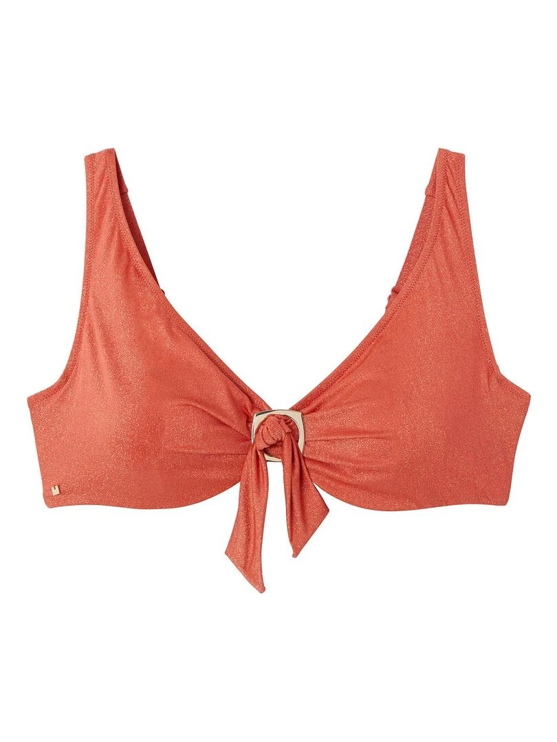 Haut de maillot de bain à armatures MAUI Camille Cerf & Pomm'Poire Orange